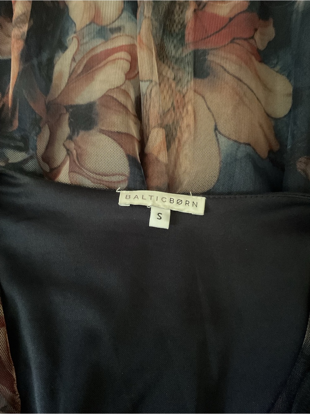 Baltic Born Navy and Blush Floral Maxi Dress - Picture 5 of 5